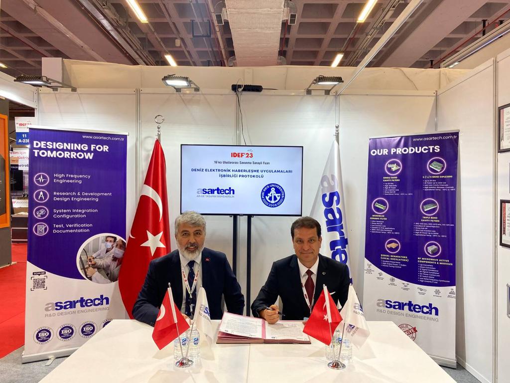 Üniversitemiz ile Asartech firması arasında ortak projeler geliştirmek üzere işbirliği anlaşması imzalandı.